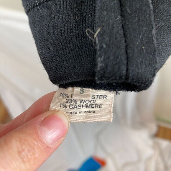 L'Agence Sleeveless Sweater Dress Black Dress Sz 3 Wool Cashmere Mesh Witchygoth - Picture 11 of 15